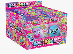 SMÜSHERS Squishy Squeeze Ball Toy Assorted Character Faces Random Color 4+