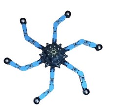 Spinning Fidget Focus Spinner Relaxation Deformable Robot Gyro Blue Toy