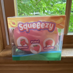 Squeeezy Pink Tactile Squeeze Toy, Poke Squeeze Stretch, Ages 17 Years & Up