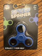 NEW Toy Hub Blue Stainless Steel Stress Free High Speed Fidget Spinner Toy