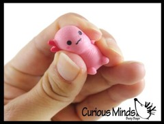 24 Colorful Tiny Axolotls Figurines – Mini Toys – Small Novelty Prize Toy – Part