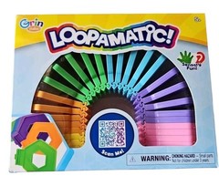 Grin Studios LOOPAMATIC! Sensory Fun Fidget Toy Yellow,Green,Blue, Purple,Pink