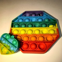 1781. Sensory Fidget Toys Silicone Bubbles Set of 2