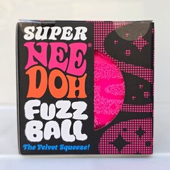 Authentic Super NeeDoh Fuzz Ball ✨ Pink Sensory Stress Relief Fidget Toy NEW
