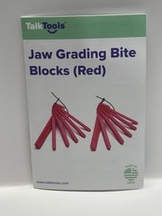 TalkTools Jaw Grading Bite Blocks Red Oral Motor Therapy Speech Feeding Tool Set