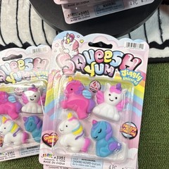 Ja-Ru Jiggly Unicorns Tactile Squeeze Toys 4-Pack A Total Of 13 Packs Bulk Lot