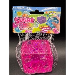 Orb Curiosities Sugar Swaps Building Blocks Pink Glitter Squishy Fidget Toy NEW