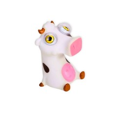 Warm Fuzzy Poppin Peeper – Cow, Sensory Toy for Autism Calming Needs