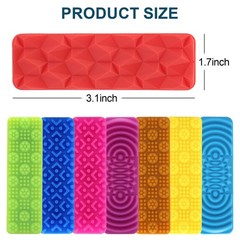 8 Pack Textured Sensory Suction Fidget Toys for Kids Adults Small, Multicolor