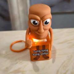 Tung Tung Tung Sahur Figurine Models Model Anime Action Figures LED Light GN