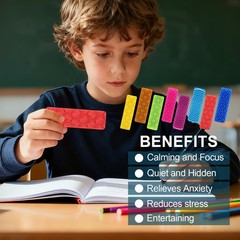 8 Pack Textured Sensory Suction Fidget Toys for Kids Adults Small, Multicolor