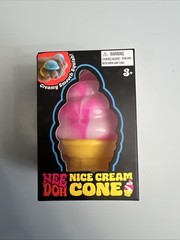 NeeDoh Nice Cream Cone Squishy Toy PINK