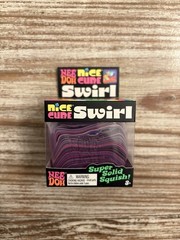 Needoh Nice Cube Swirl Purple Pink Black Squishy Stress Reliever Unopened