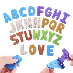 Alphabet ABC Learning Educational Toys – Textured 0.31 inches, Morandi