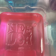 AUTH!! Schylling NeeDoh Nice Ice Baby 4 pack, Mini Nice Cube 1Pink 2Blue 1Purple