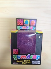 Nee Doh Gumdrop Super Solid Squish Tactile Squeeze Toy – PURPLE – AUTHENTIC
