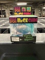 Nee Doh Nice Cube – Super Solid Squish (Blue) – Brand New/Factory Sealed!
