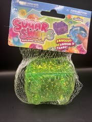 Sugar Swaps Building Blocks Green Glitter Squishy Sensory Fidget Toy ORB NEW (1)