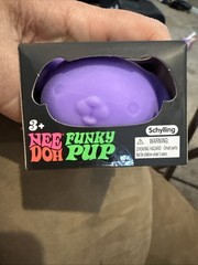 NeeDoh Funky Pup Purple Squishy Sensory Stress Toy Schylling NIB Fidget