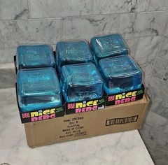 SCHYLLING BOX CASE OF 6 NeeDoh Nice Berg Blue XL Solid Squish 100% AUTHENTIC