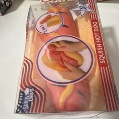 Sunny Days Squish Hot Dog 2-in-1 Tactile Squeeze Toy Red/Yellow MPN 571235-TGT