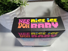 Nee Doh Nice Ice Baby Mini Super Solid Squish Squeeze Cubes 4-Pack 🟣🔵💗 NEW