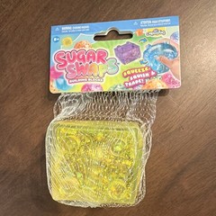 ORB Sugar Swaps Building Blocks Yellow Glitter Squish Squeeze Toy