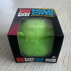 Schylling NeeDoh Wild Cats Fuzz Ball Velvet Squeeze Toy Green MPN WCFZBND