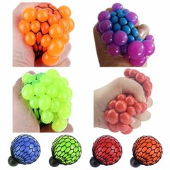1 Grape Stress Mesh Ball Sensory fidget tactile autism toy Super fast shipping!