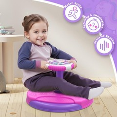 Unicorn Sit and Spin Toys for Toddlers Girls, 360° Toddler Spinning Seat wi