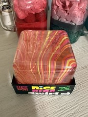 NeeDoh Nice Berg Swirl XL Giant Nee Doh Squishy Swirl Cube Orange Pink Yellow