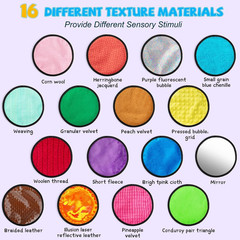 16 Set round Sensory Mini Mats Textured Sensory Tiles – Sensory Toys for Autisti