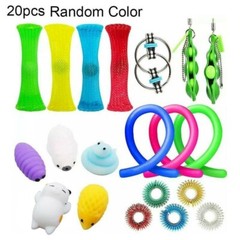 Bundle Fidget Toys Stress Relief Hand Toys Adults Kids Anxiety Autism – 20 pcs