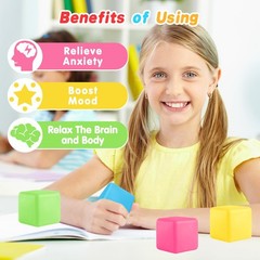 Stress Balls Fidget Toys for Kids: 24 Pack 1.6 inches/4 cm, Multiple Colors