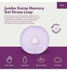 Speks Jumbo Gump Memory Gel Stress Loop Fidget Sensory squishy toy Purple Adult