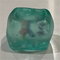 Green/Teal Translucent Squishy Gel Cube Tactile Sensory Fidget Stress Toy