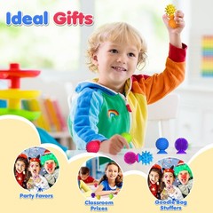 Sensory Fidget Toys Kids Adults: 16 Pack 16PCS, Green|orange|purple|pink|blue