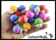 24 Adorable Soft Mushroom Figurines – Cute School Supply Gift – Desk Pet – Colle