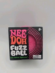 NEW Pink Needoh FUZZ BALL Nee Doh Squishy NEE-DOH Fuzzball AUTHENTIC US Squeeze