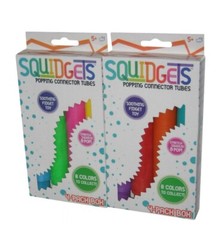 Squidgets Popping Connector Tubes Soothing Fidget Toy Lot – (2 Packs)