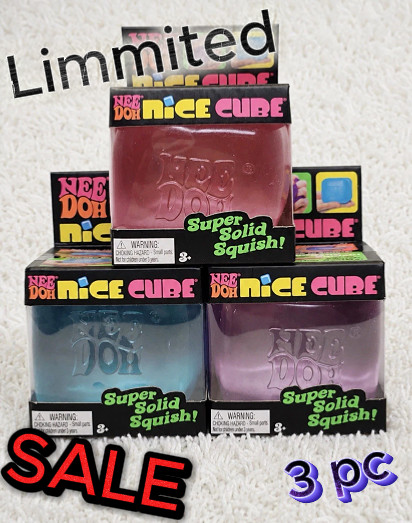 🧊NEEDOH NICE CUBE BLUE,PINK,PURPLE SET OF 3 NEW!🧊(Set of 3)
