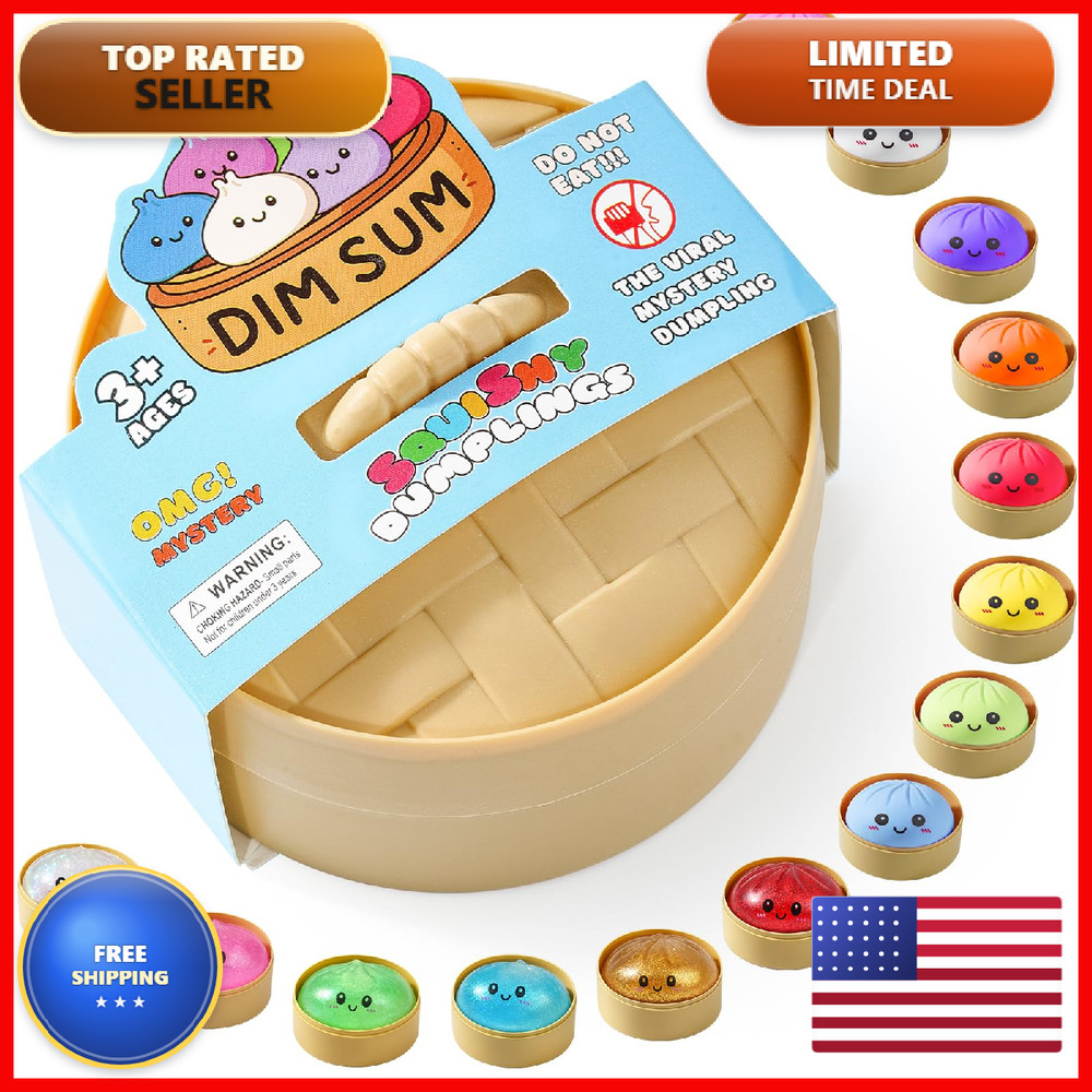 Opom Squishy Dumpling Toy Dumpling Squishy Mystery Random 1 Of 14 Colors