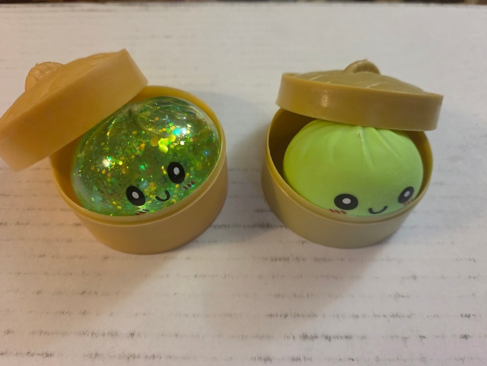 Squishy Bun Dumpling Squeezable Reliever – 1 small, 1 medium
