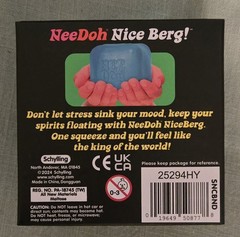 Authentic – NeeDoh Blue Nice Berg XL Giant Nee Doh Niceberg Solid Squish Cube