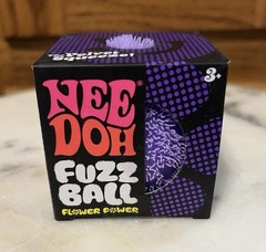 Nee Doh Fuzz Mini Ball Flower Power 💜 Purple The Velvet Squeeze!