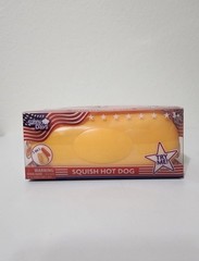 Squishy Hot Dog Squeezy Fidget Toy Sunny Days 2-in-1 Hotdog Stress Relief NEW