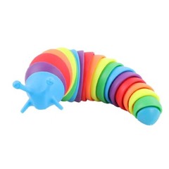 Colorful 18cm 3D Slug Decompression Toy Bionic Vent Anti Anxiety Sensory Toy