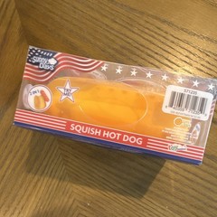 Sunny Days Squish Hot Dog 2-in-1 Tactile Squeeze Toy Yellow/Red MPN 571235