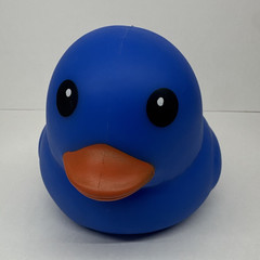 Sunny Days Squish Duck Tactile Squeeze Toy Blue Orange Black Age 3+
