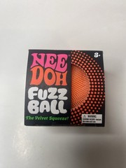 Schylling NeeDoh Fuzz Ball – Velvet Squeeze Toy – ORANGE – *NEW*